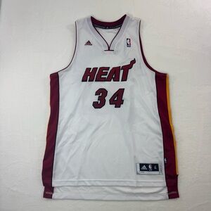 Vintage Adidas Miami Heat #34 Ray Allen (J. Shuttlesworth) Basketball Jersey XL